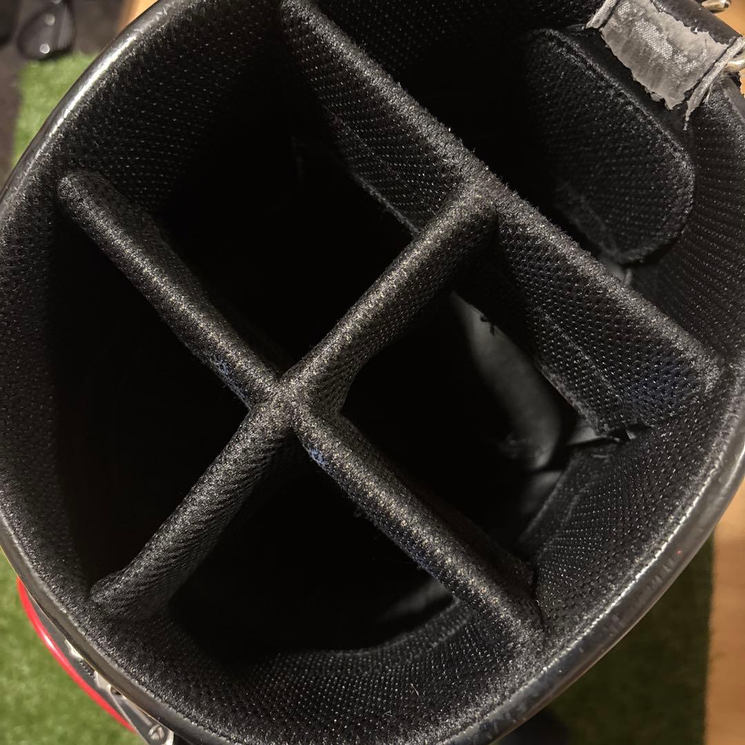 TaylorMade キャディバッグ 黒/赤　テーラーメイド