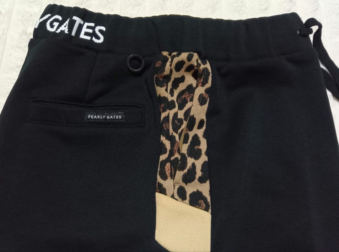 【新品未使用】PEARLY GATES ブラックスカート レオパード柄