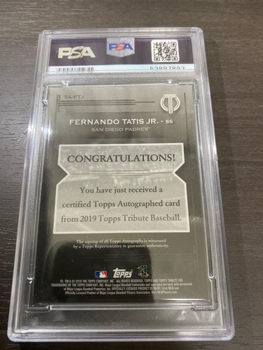 2019 Topps タティス jr　RC直書きサイン　/199