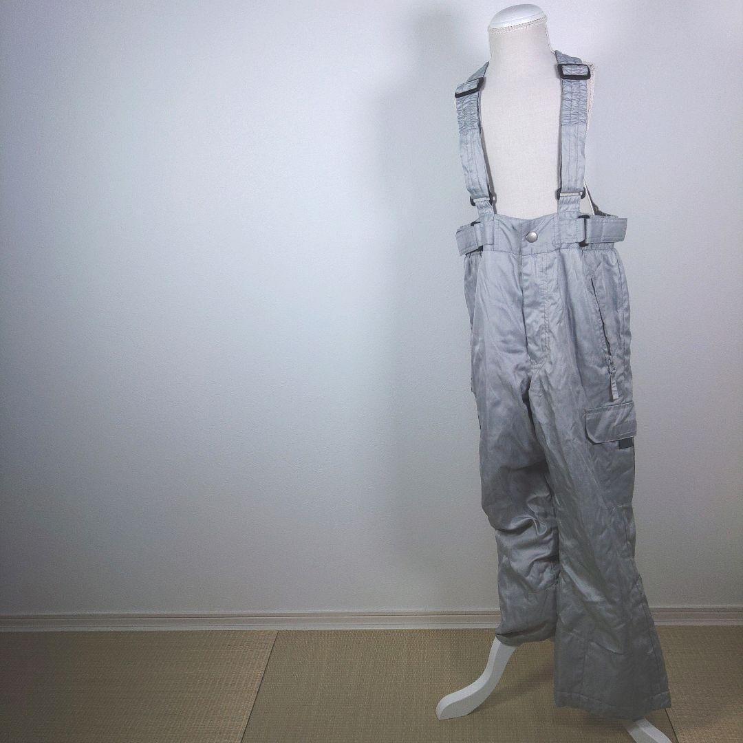 スキーウェア　キッズ　子供　130cm　男の子　レッド　グレー　ニット帽