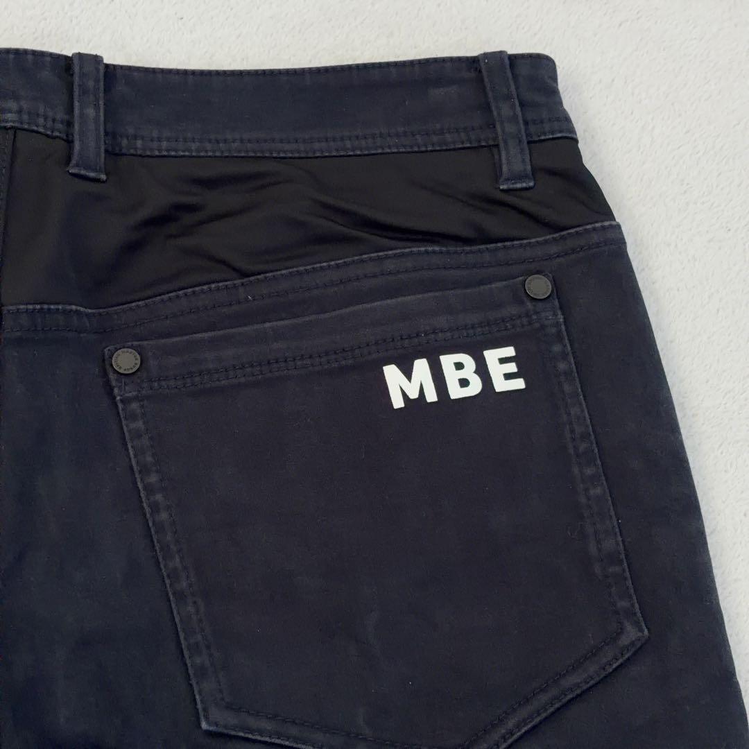 【マスターバニーエディション】ゴルフパンツ ストレッチ スキニー ロゴ 黒系 3