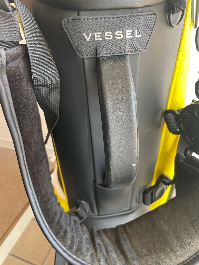 Vessel スタンドバッグ ホワイト/イエロー