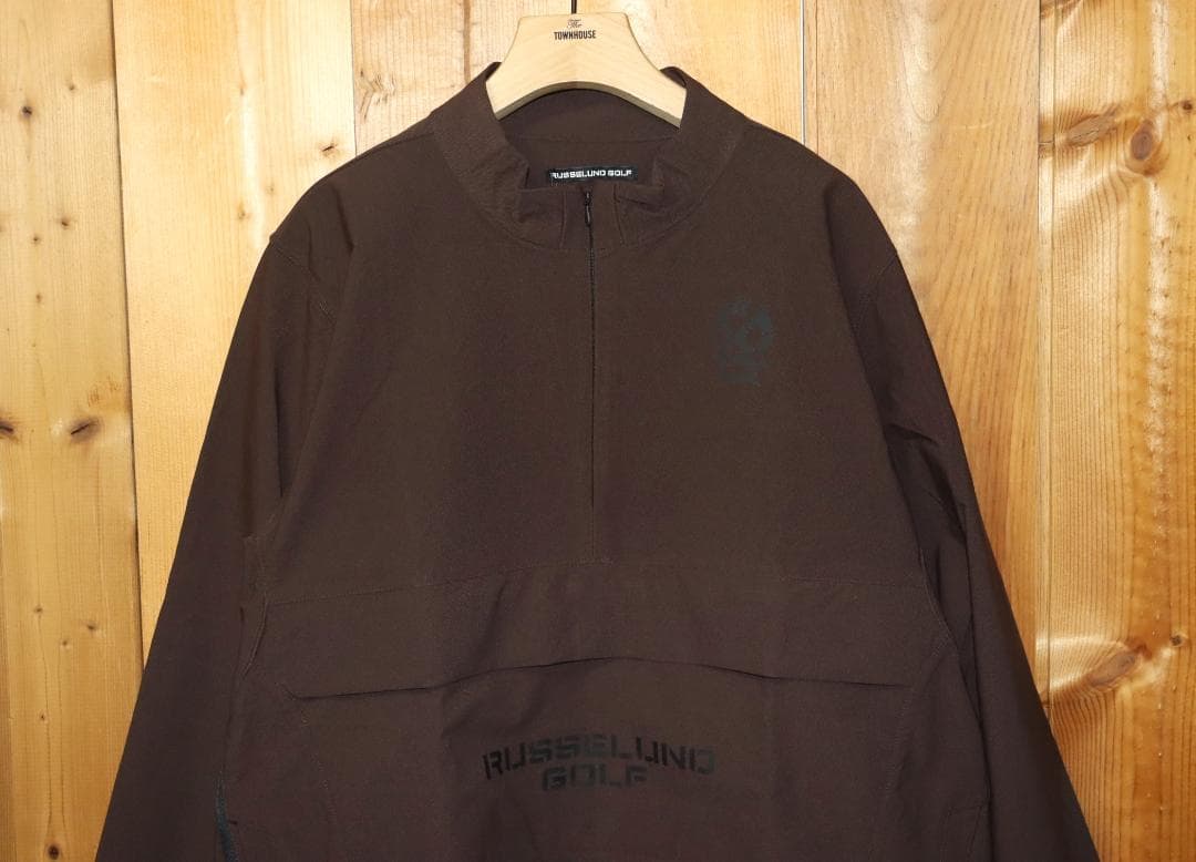 新品 ラッセルノ ゴルフ ハーフジップ プルオーバーブルゾン (6/XL) Ⓗ
