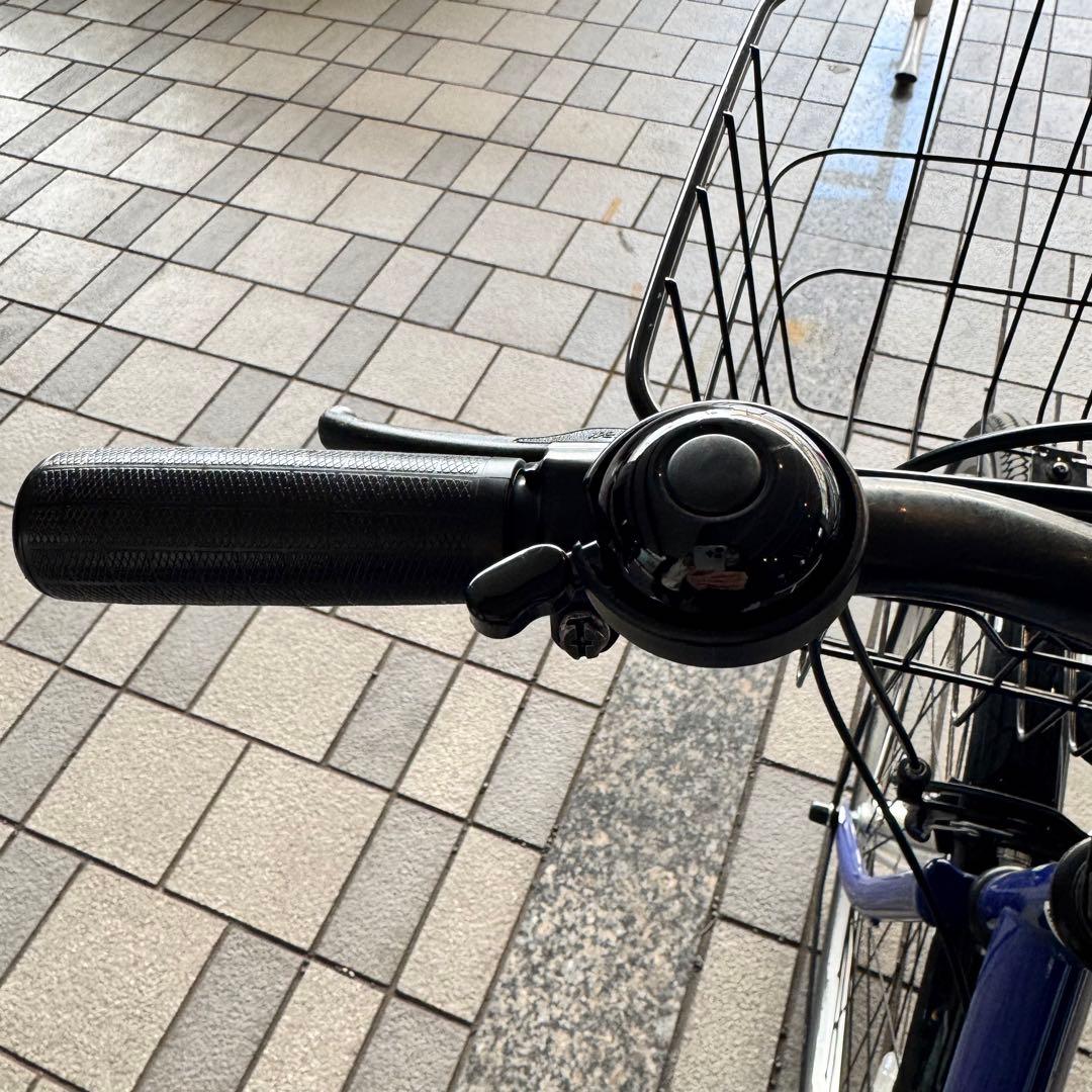 27インチ シティサイクル 青 6段階ギア 自動照明 北九州市