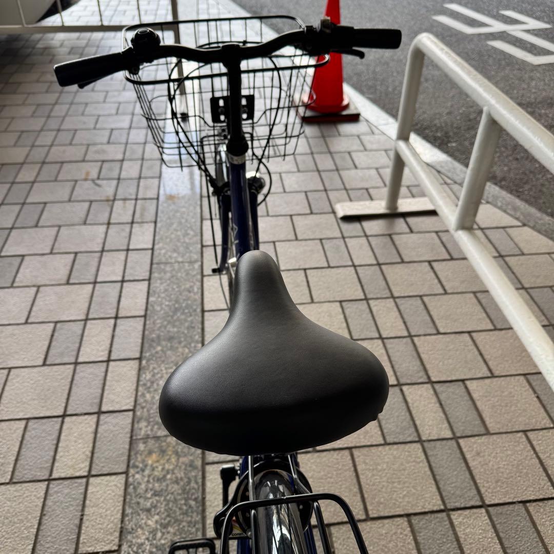 27インチ シティサイクル 青 6段階ギア 自動照明 北九州市