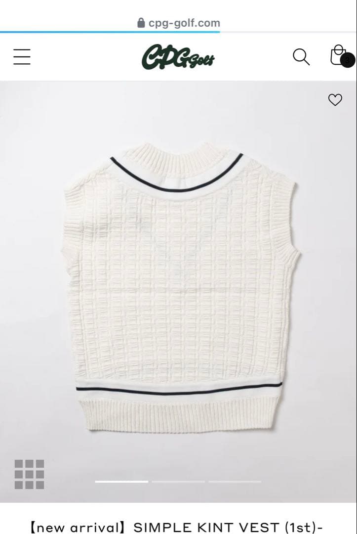 レディースウェア CPG Golf SIMPLE KINT VEST