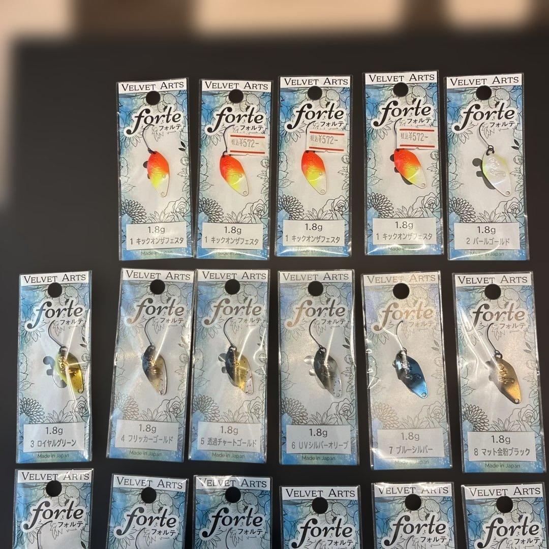 ベルベットアーツ　フォルテ　1.8g 23枚　エリアトラウト