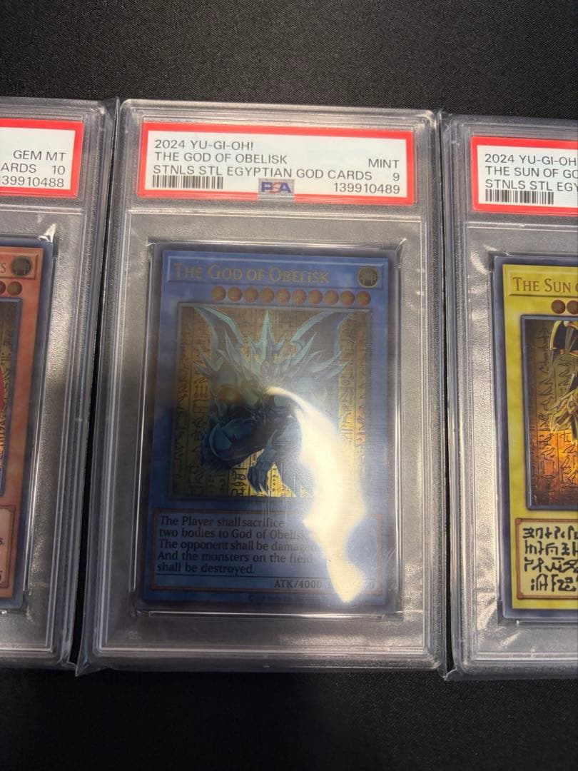 【psa 3連番】遊戯王　三幻神　ステンレス　オベリスク　オシリス　ラー
