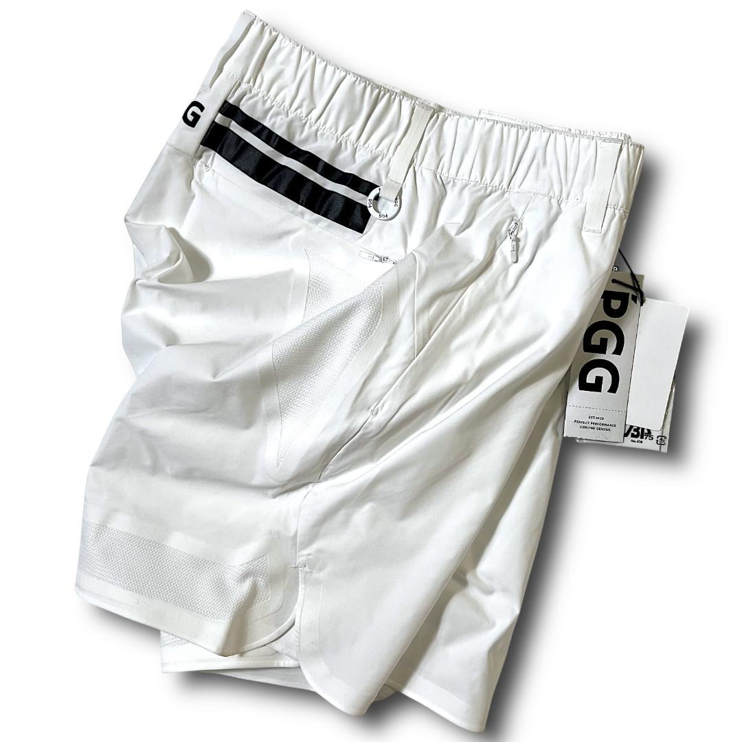 3 PGG パーリーゲイツ ストレッチ ショートパンツ 定価26,400円 白