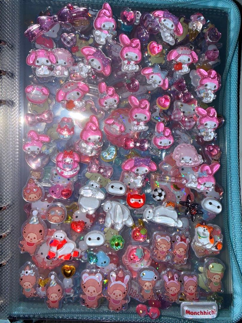 ディズニープチドロ サンリオボンボンドロップシールドデカシール帳完成品❤︎