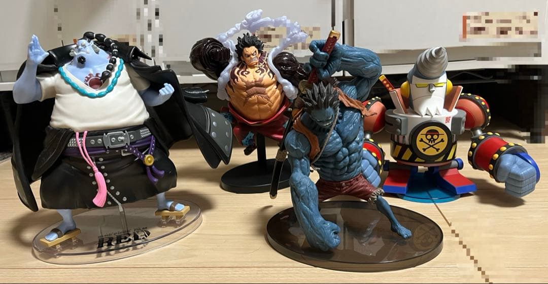 ワンピースフィギュアまとめ売り ルフィ フランキー将軍 ジンベエ
