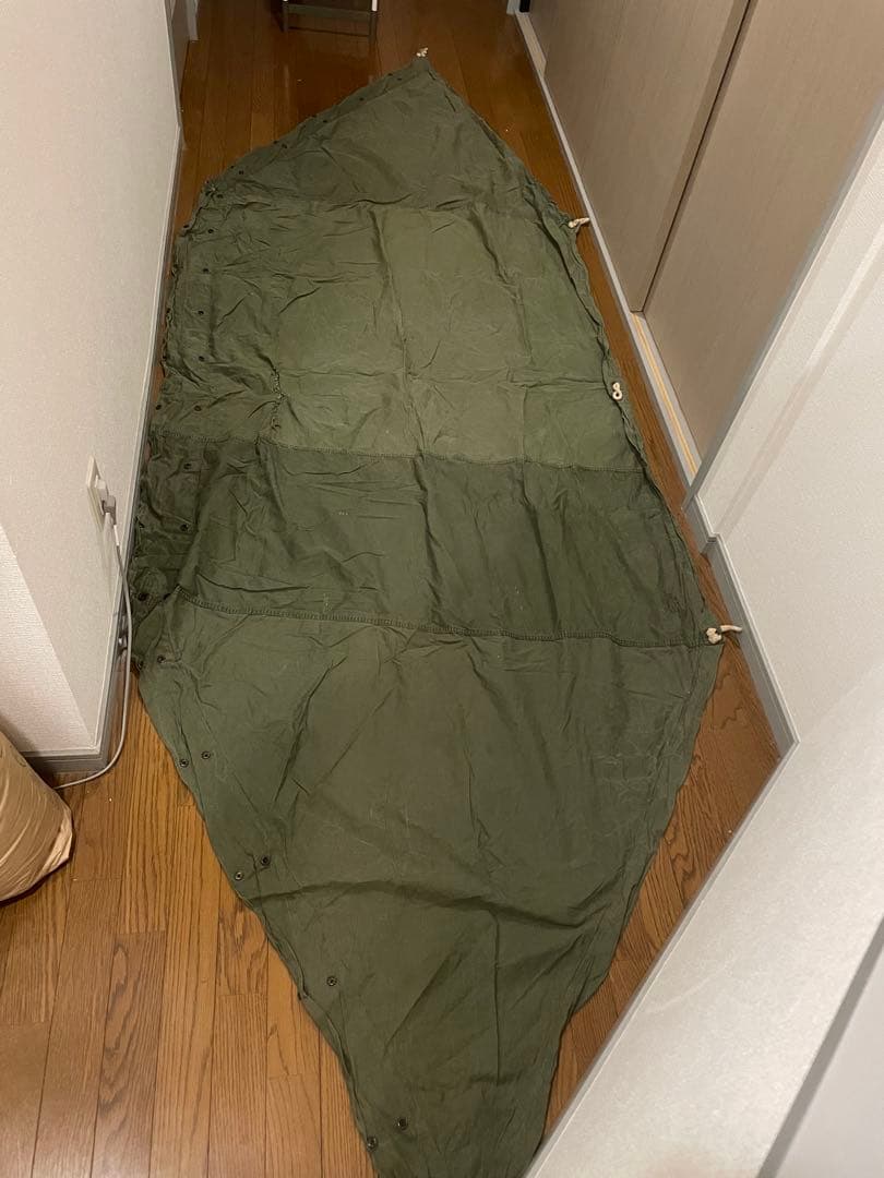 米軍実物 軍幕テント 1枚 おまけ付き