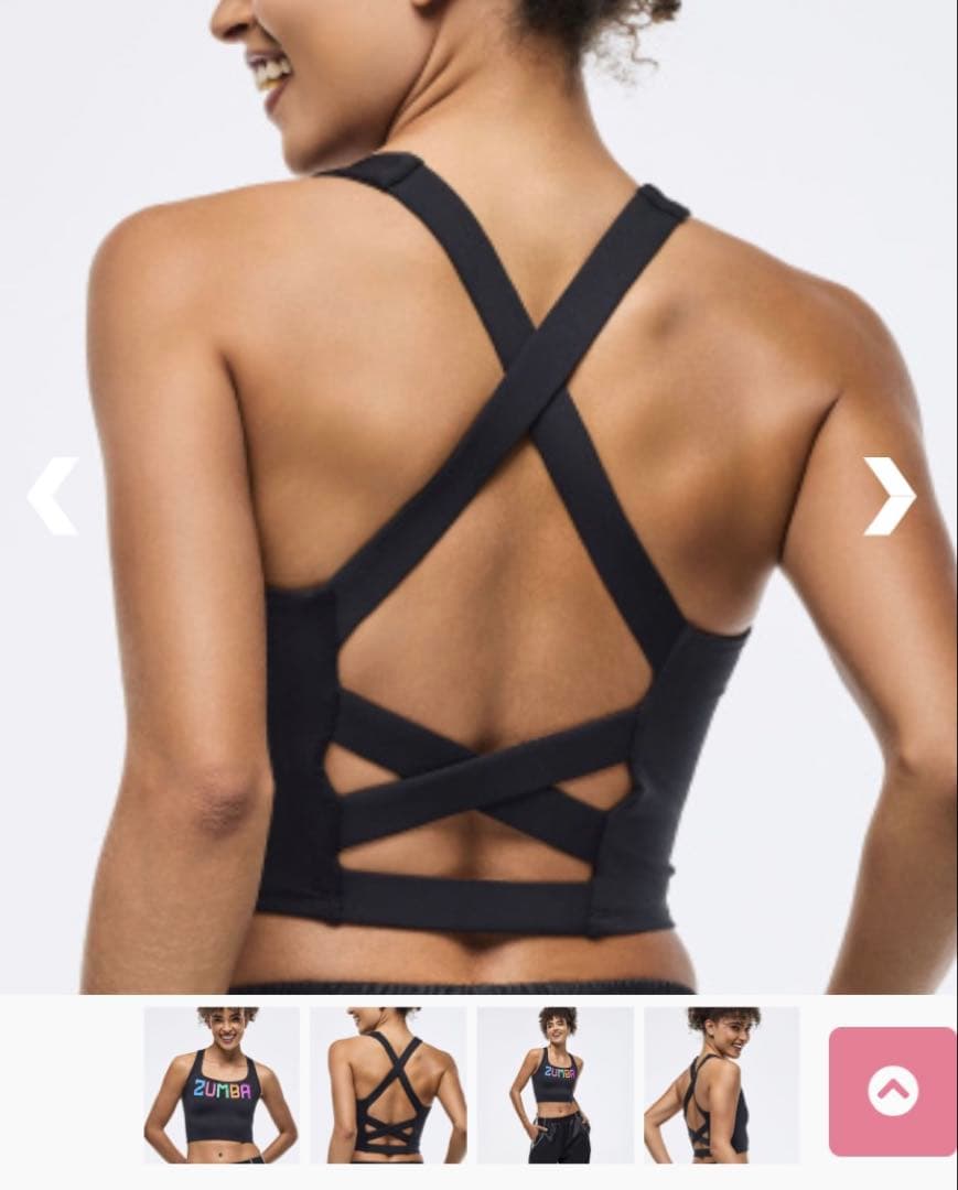 Zumba Libre Square Neck Tank Black お値引き中