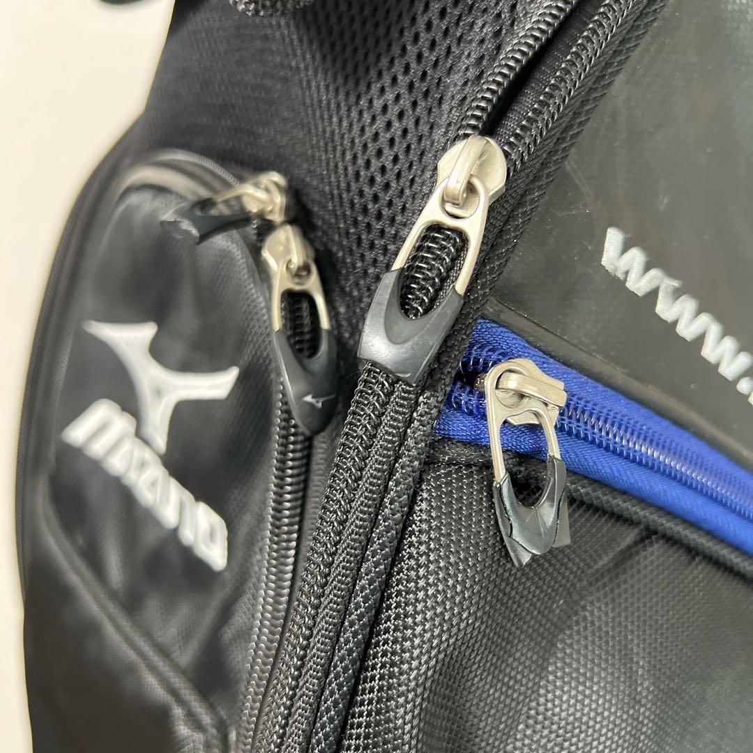 ミズノ MIZUNO キャディバッグ ゴルフバッグ ブラックブルー 5分割 9型