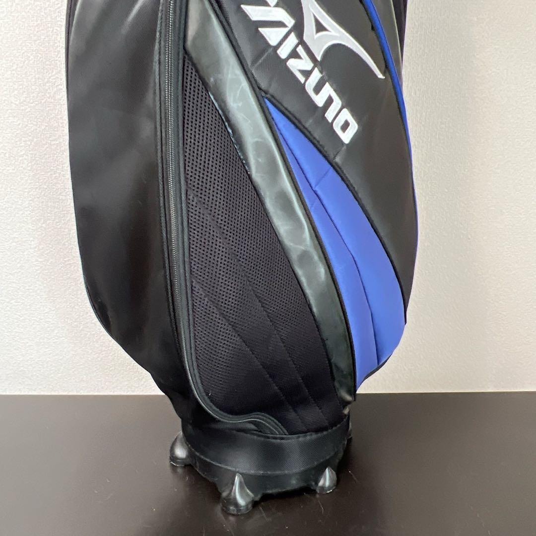 ミズノ MIZUNO キャディバッグ ゴルフバッグ ブラックブルー 5分割 9型