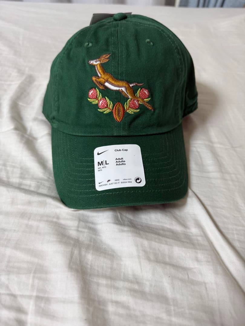 新品　Nike ラグビー　南アフリカ　スプリングボクス　キャップ　帽子　緑