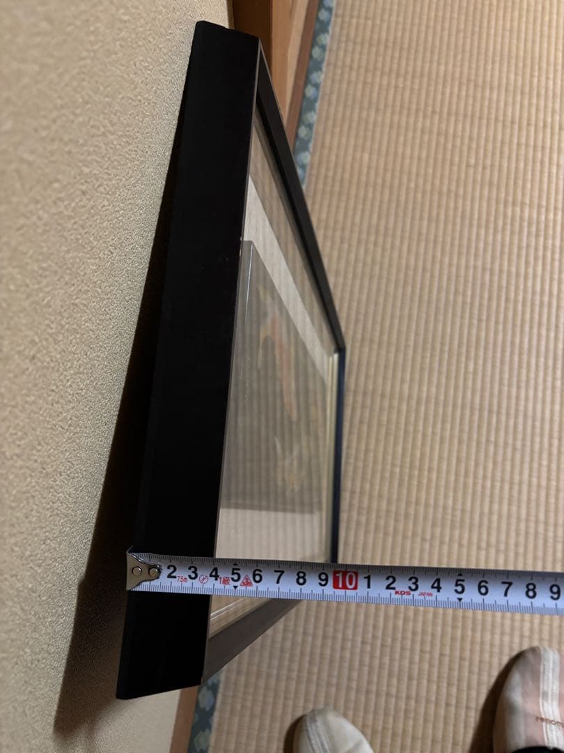 【大門玉山 作】彫漆 鯉 額装 漆芸 一級技能士 漆工芸 62cm