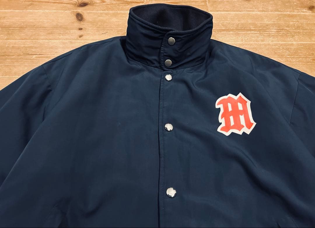 スタジャン 古着 90s Mets メッツ XL ネイビー 美品 ジャケット 紺
