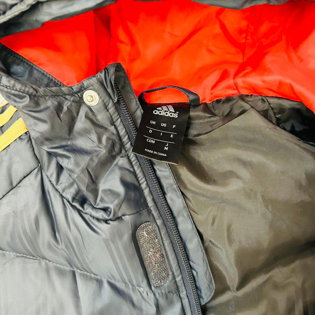 【訳ありですがかなりお得です】adidas アディダス　ベンチコート　紺　黒系