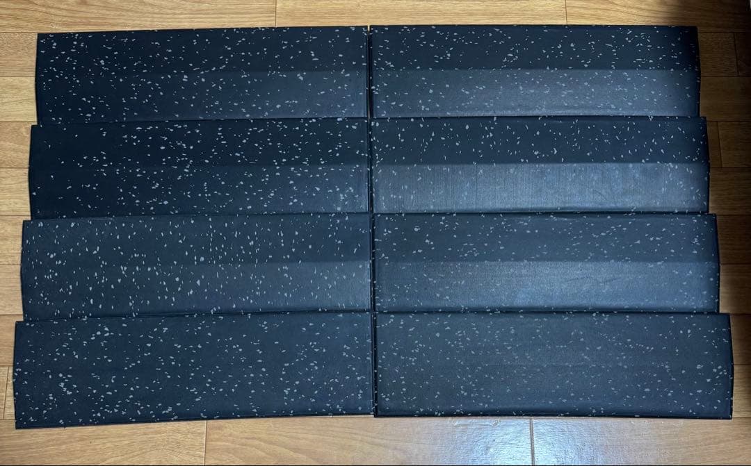 GYMMAT (ジムマット) 段差解消スロープ25mm用 グレー 8枚セット