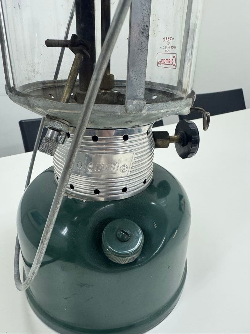 Coleman コールマン 220F ビンテージランタン PYREXグローブ