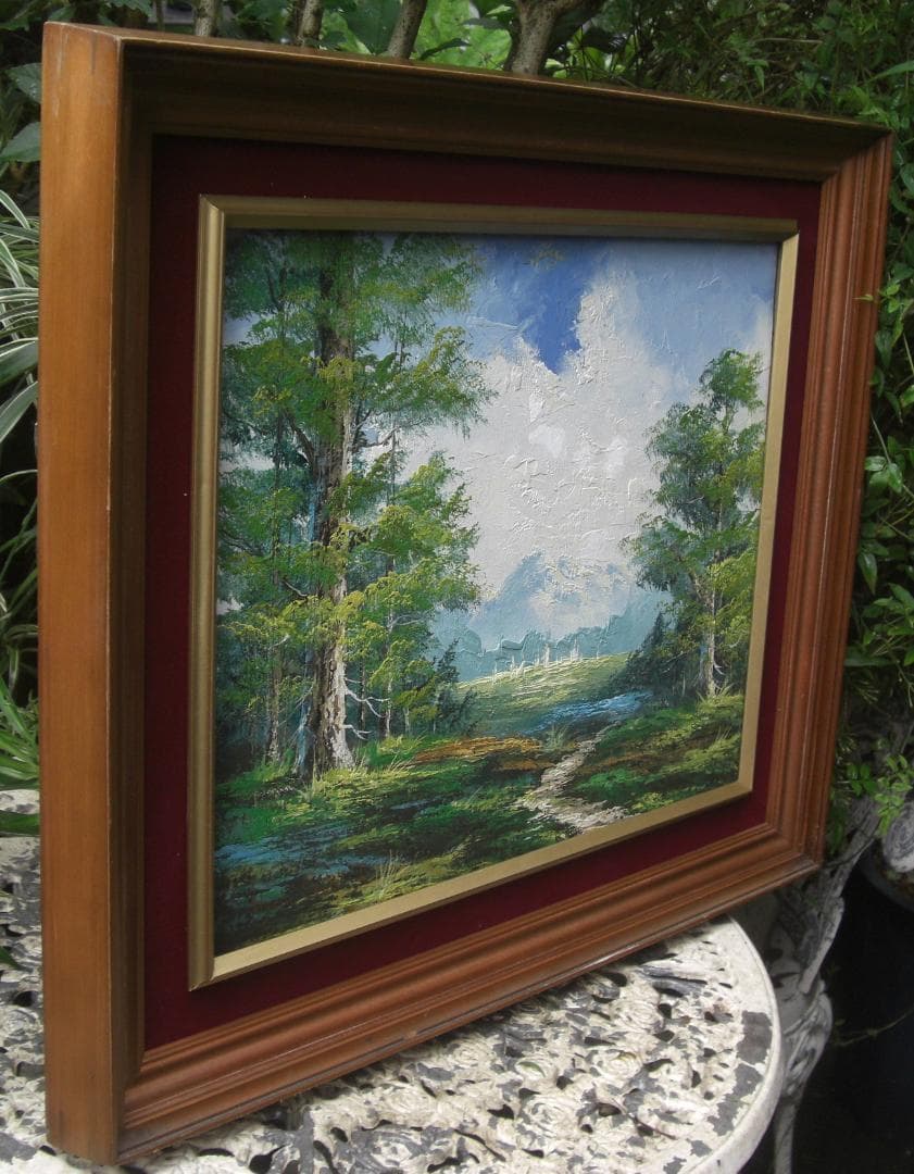 絵画アンテックコレクション/「風景画」額入り中古品!!0910