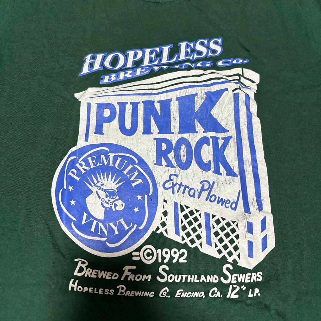 ミュージシャン HOPELESS Records around00 Tshirt green