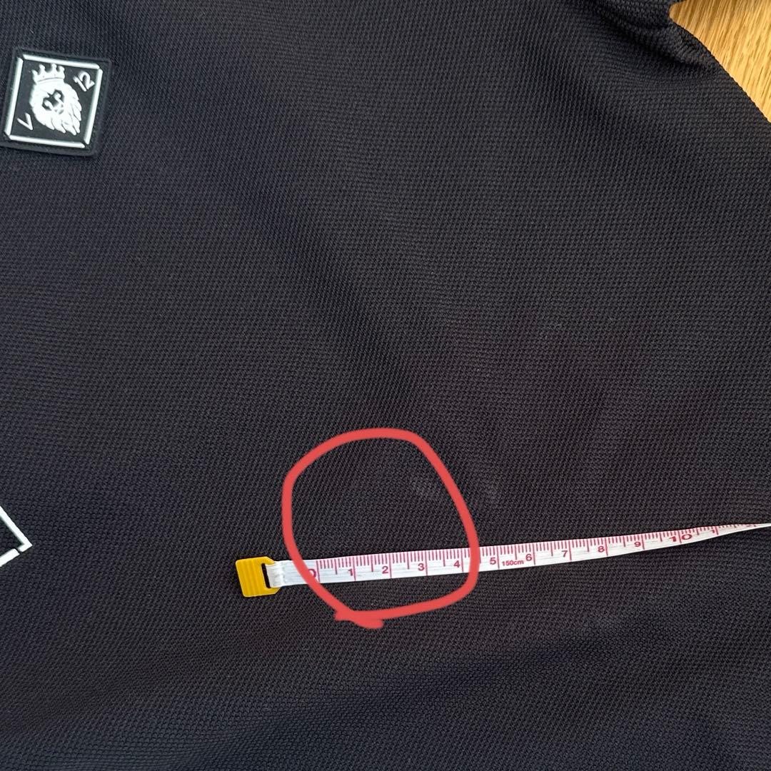 V12　B/LINE L/S POLO　ロングスリーブポロシャツ　L