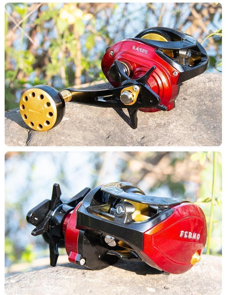 YU281右 ベイトリール 釣りリール 深溝スプール ラインアラーム警報システム