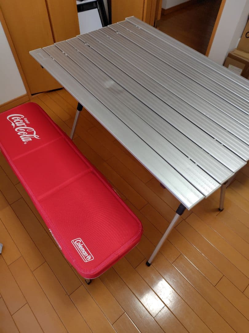 【珍品非売品】Coleman Coca-Cola アウトドアテーブルセット