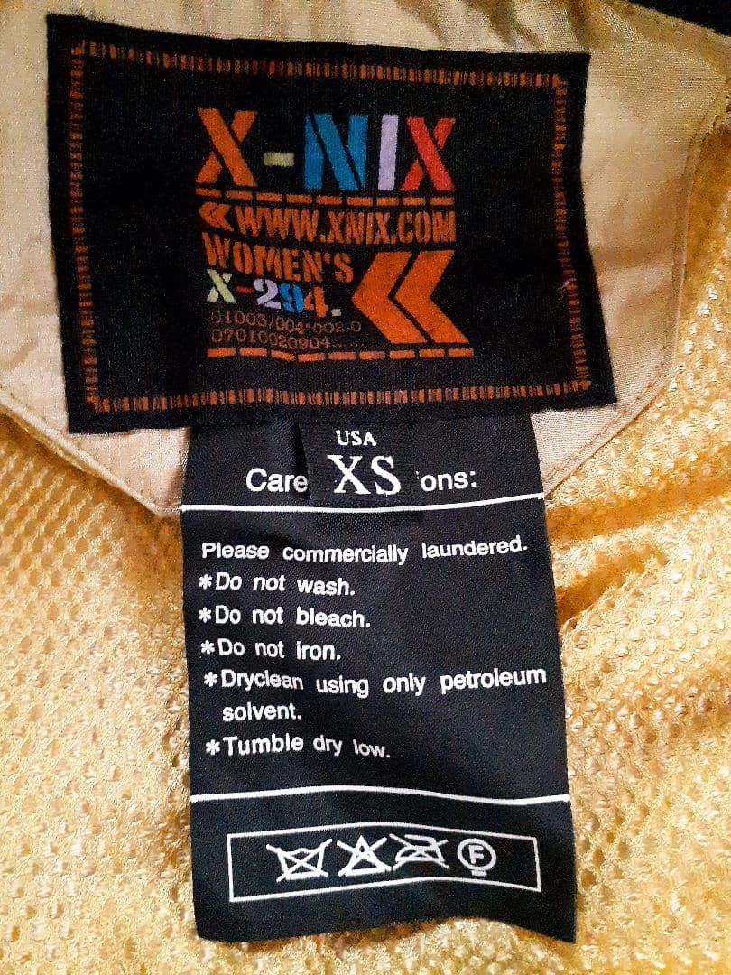 X-NIXエクスニクス スキースノーボードウエア つなぎ XSブラウンチェック✨