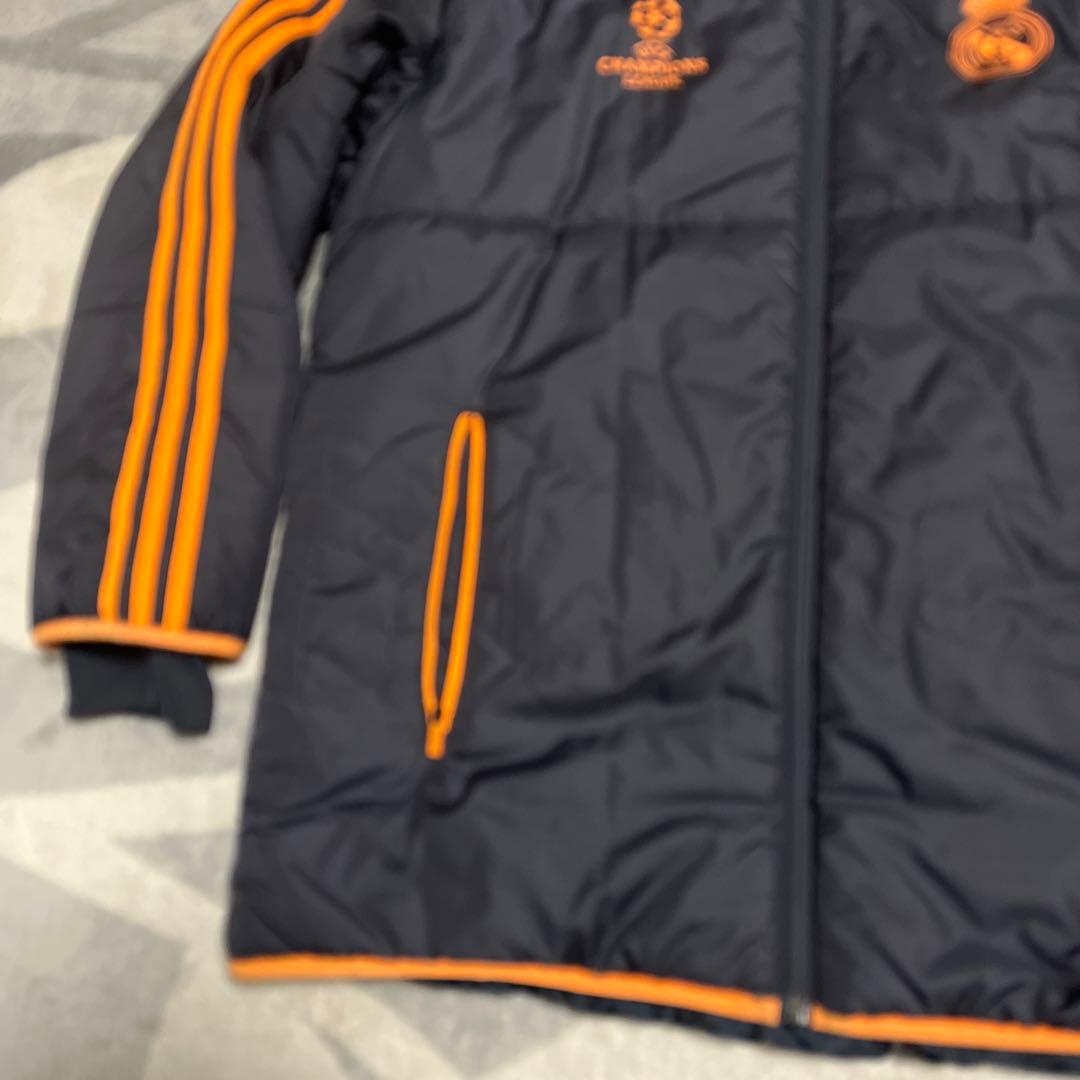 adidas アディダス レアル・マドリード ハーフベンチコート サイズXO