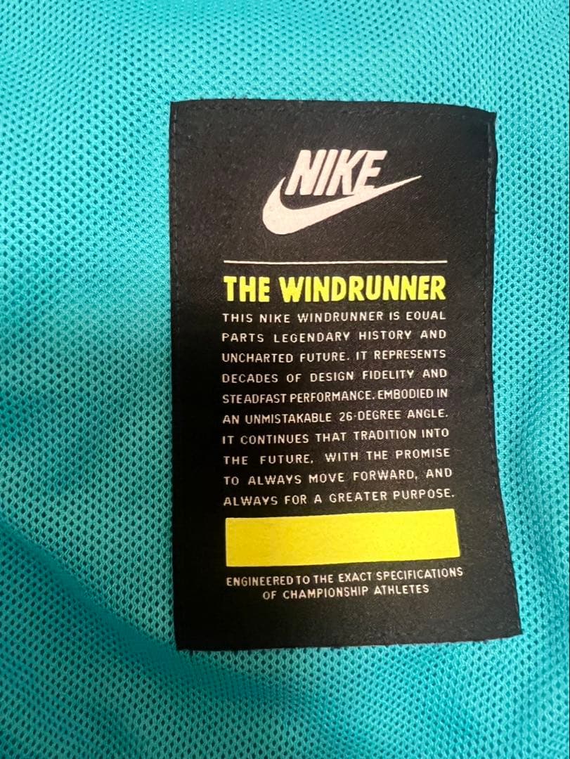 美品⭐︎Nike アクアブルー ウィンドブレーカー