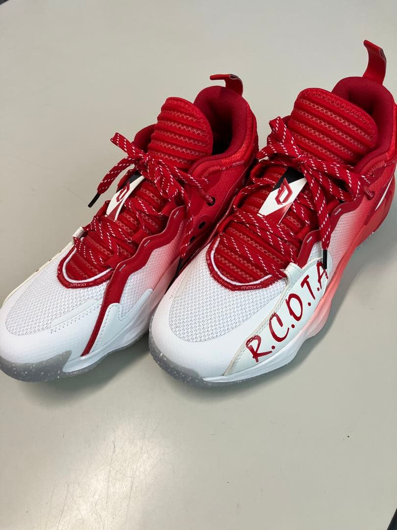 Adidas dame7バスケットボールシューズ 赤/白