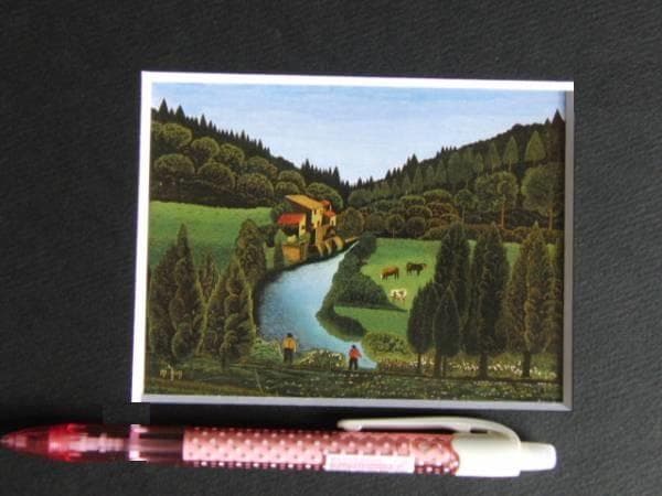 モーリス・グリマルディ、風景、希少画集画、新品額装付