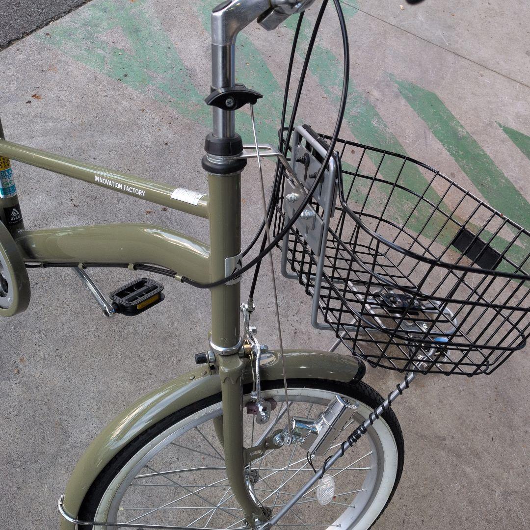 シティタイプ自転車 グレー 前面バスケット付き