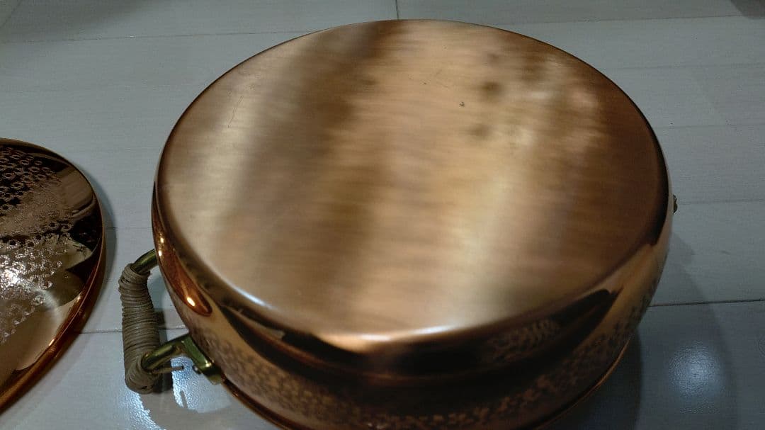 手打純銅鍋　きたくに　24cm　両手鍋　銅鍋　新品　未使用品