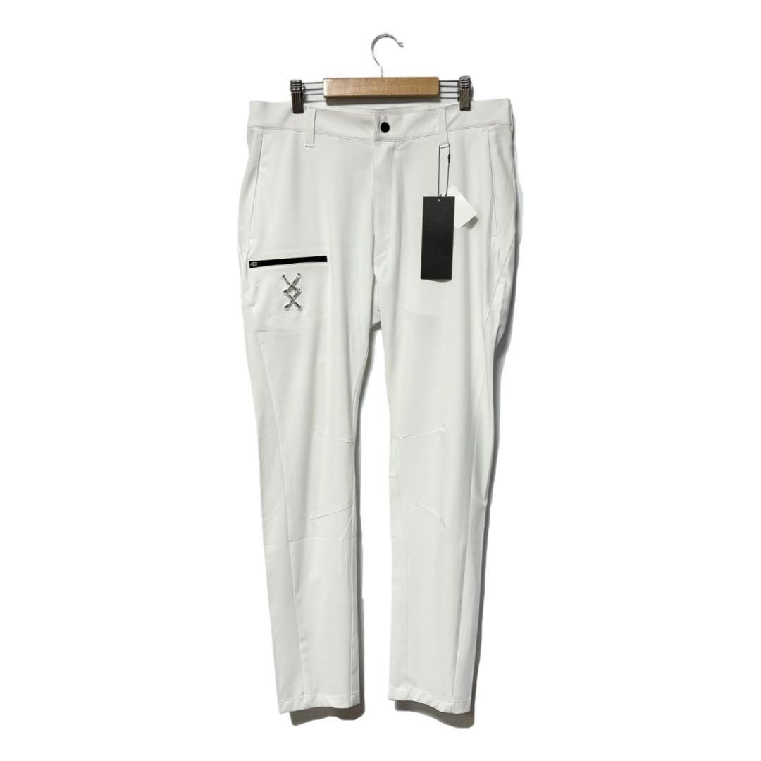 新品 ラッセルノ ゴルフ スキニー ロングパンツ ホワイト 2XL 7
