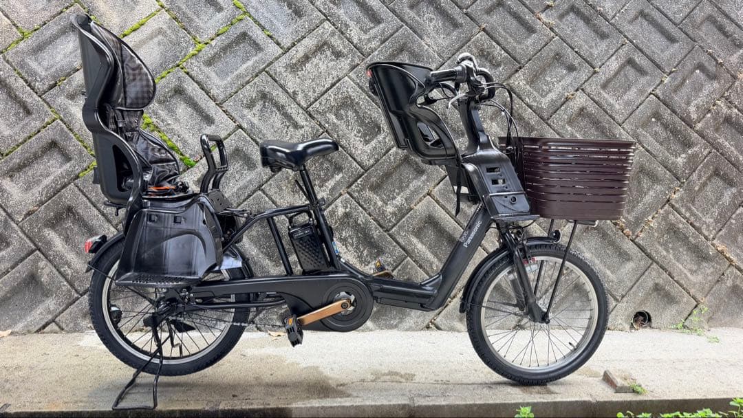 パナソニック製電動自転車（チャイルドシート2席付き） バッテリー16ah
