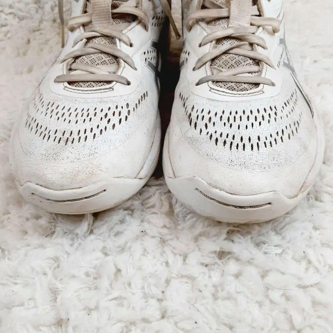 美品26㎝◎asics アシックス GELHOOP V15 ゲルフープV15 白
