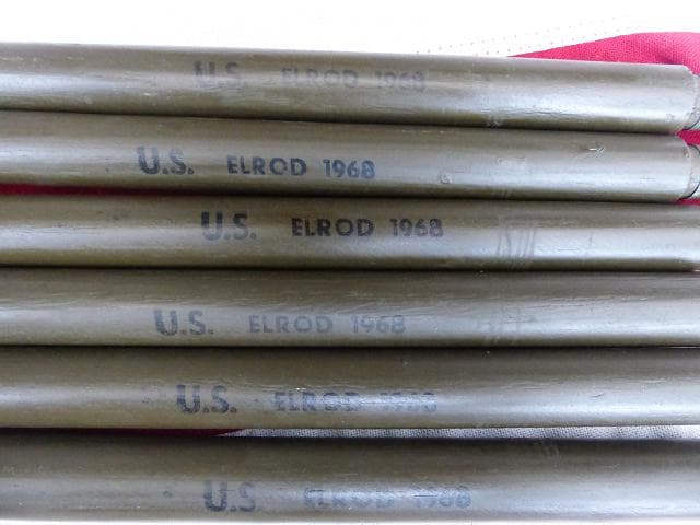 1968” 米軍実物 ナム戦 デッド!　テントポール　6本セット 軍幕 278