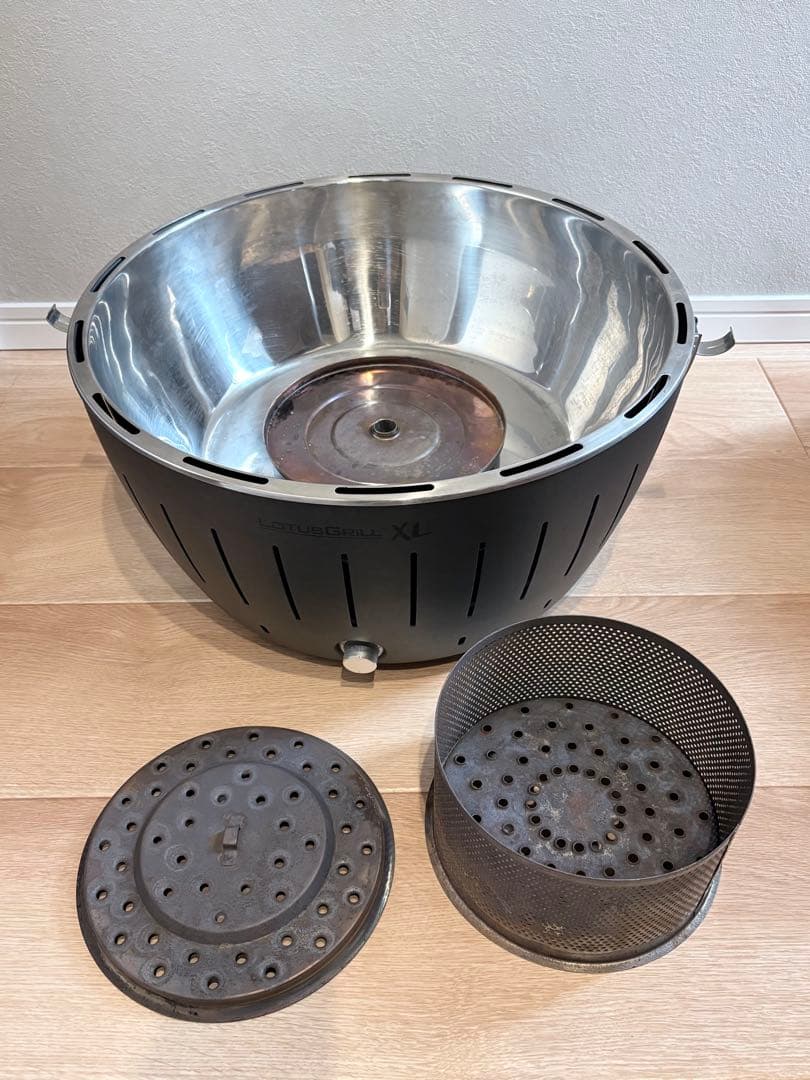 LOTUS GRILL ロータスグリル 炭火グリル XL 黒　動作確認済み