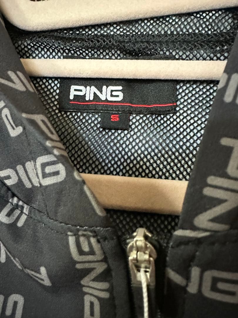 サイズS PING 撥水ジャケット ブラック