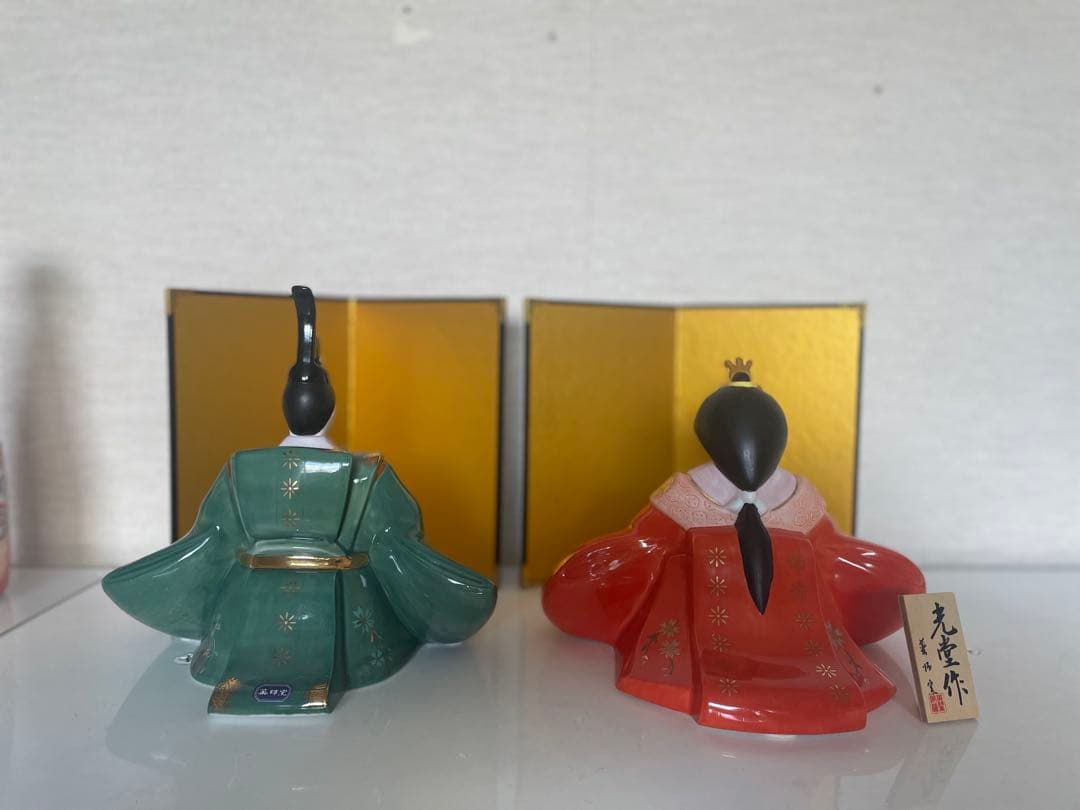 陶器製　雛人形セット