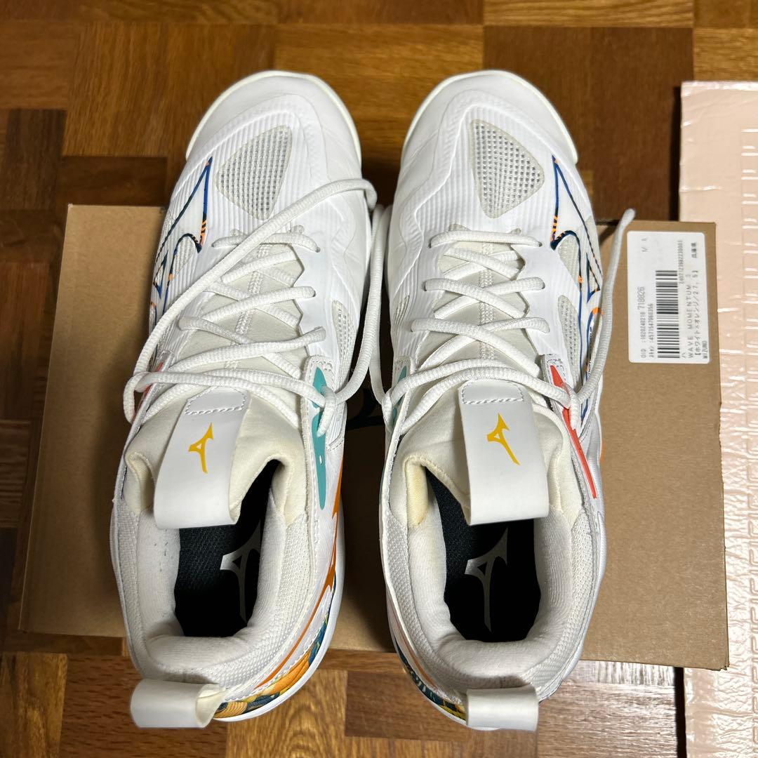 Mizuno バレーボールシューズ ホワイト/マルチカラー