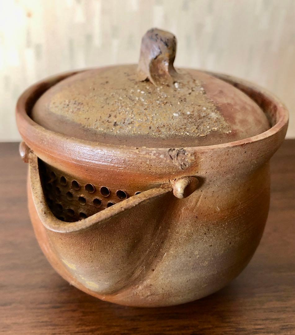 〈未使用〉備前焼 松園 宝瓶 煎茶道具 茶道具 骨董 陶芸 茶器 急須