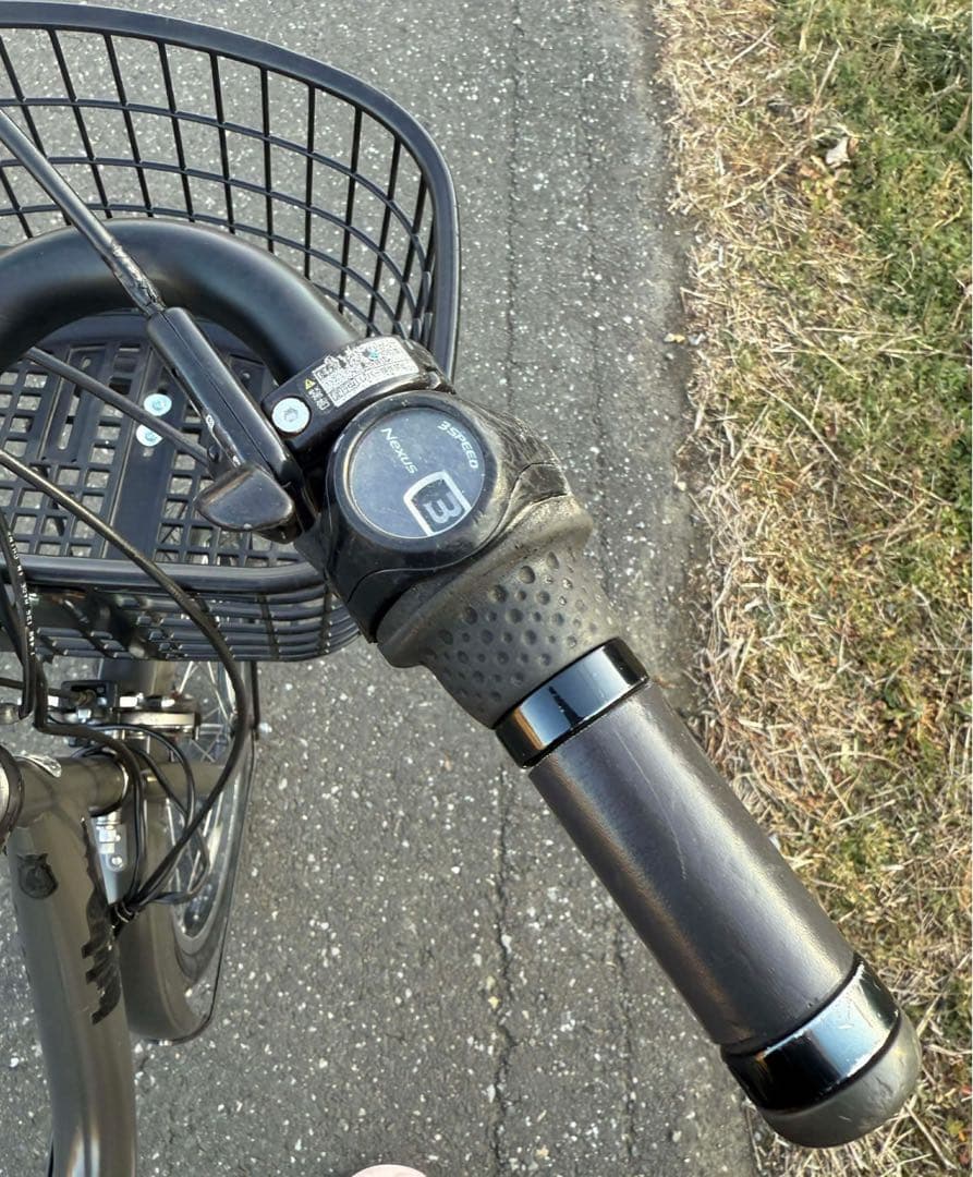 電動アシストヤマハ自転車 シティタイプ 黒