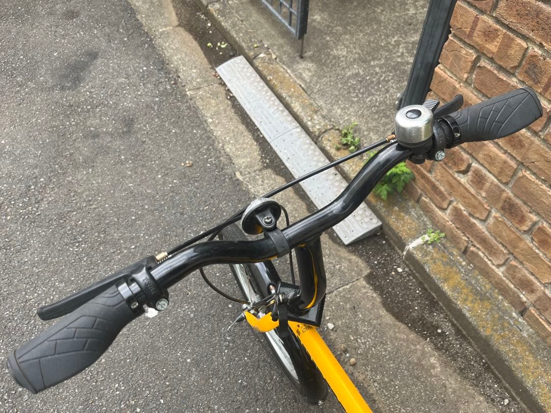 【引き取り希望】HUMMER 折りたたみ自転車 イエロー