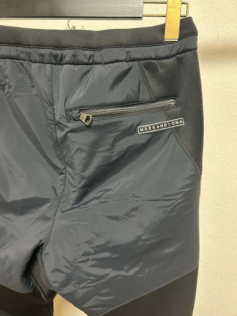 マークアンドロナ　ナイロン込ジャージースウェットパンツ