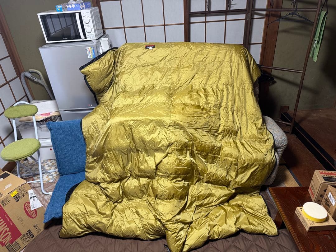 ナンガ オリジナル オーロラライト 封筒型 800DX COYOTE ブラック